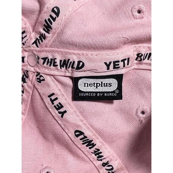 YETI Leather Logo Hat Light Pink Limited edition Leather Strapback Adjustable. - Picture 5 of 9